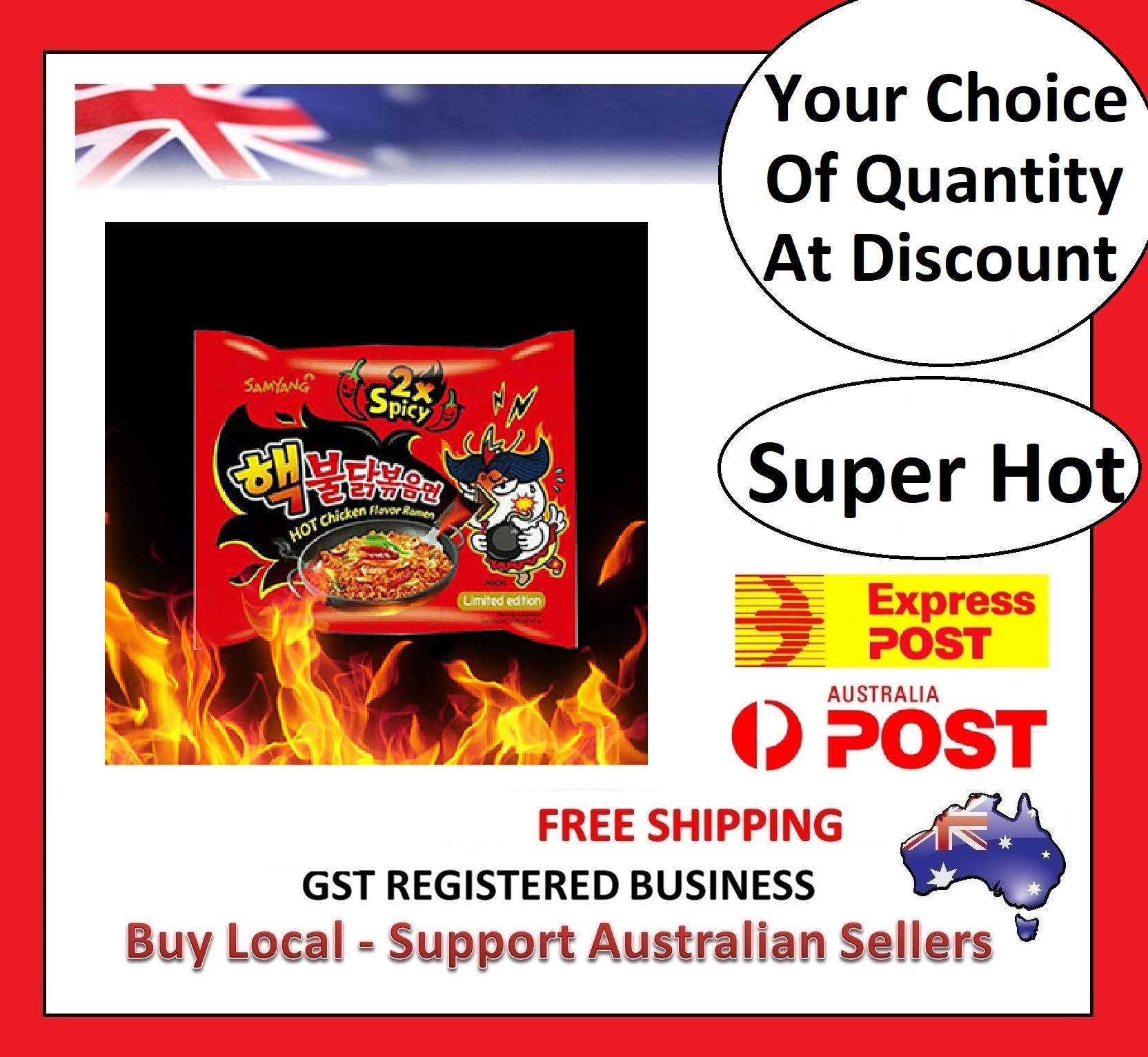 Super Hot 2X 3x Spicy Chicken Noodles Samyang BULDAKBOKEUM Ramyun Korean  Ramen C